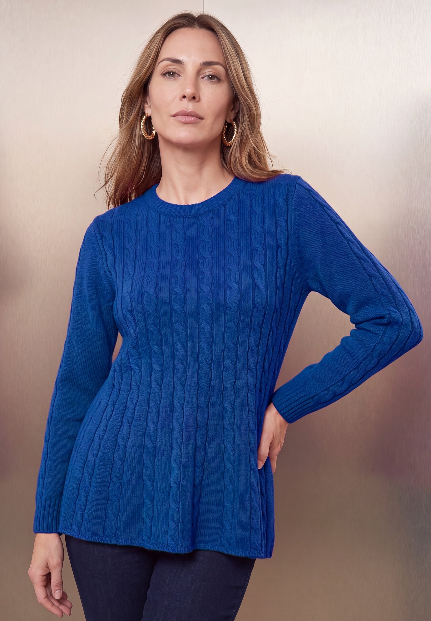 Cable Peplum image number 0