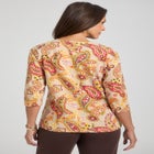 Stretch Cotton V-Neck Tee image number null