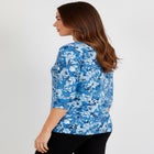 Stretch Cotton V-Neck Tee image number null
