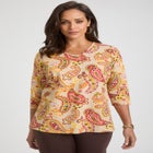 Stretch Cotton V-Neck Tee image number null