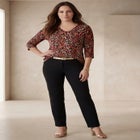 Stretch Cotton V-Neck Tee image number 0