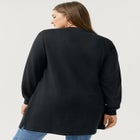 Zip Pocket French Terry Sweatshirt Tunic image number null