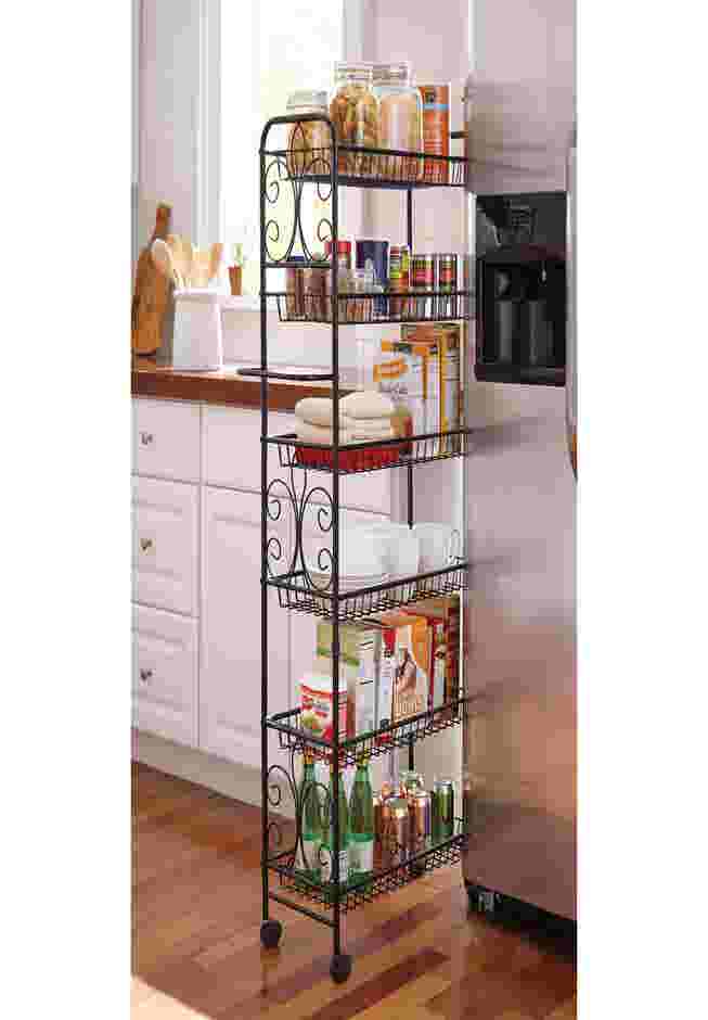 Scroll 6-Tier Kitchen Cart image number 0