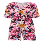 Flutter Sleeve Surplice Romper image number null