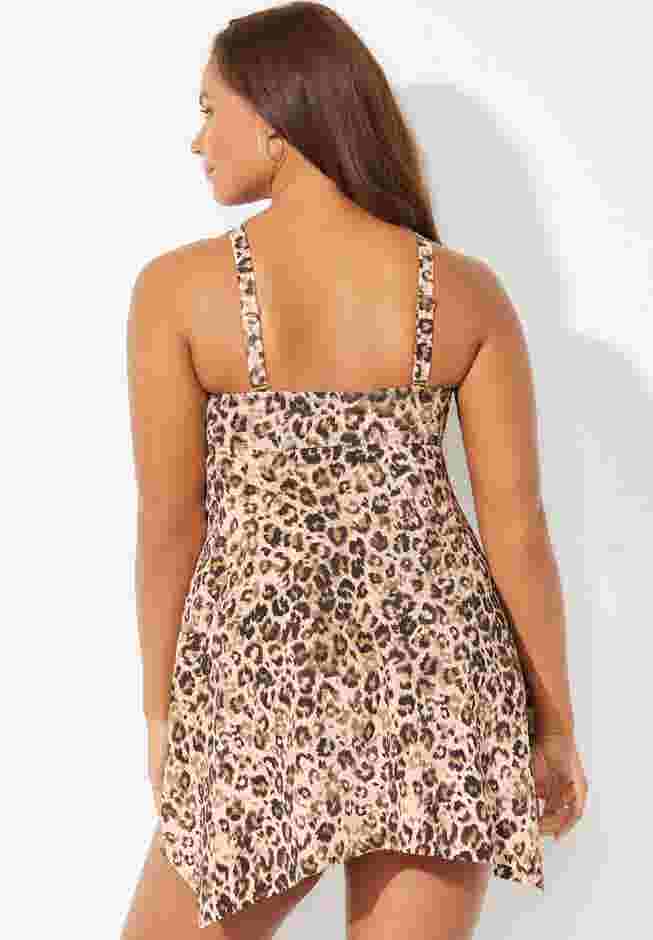 Wrap Two-Piece Swimdress Set image number 1
