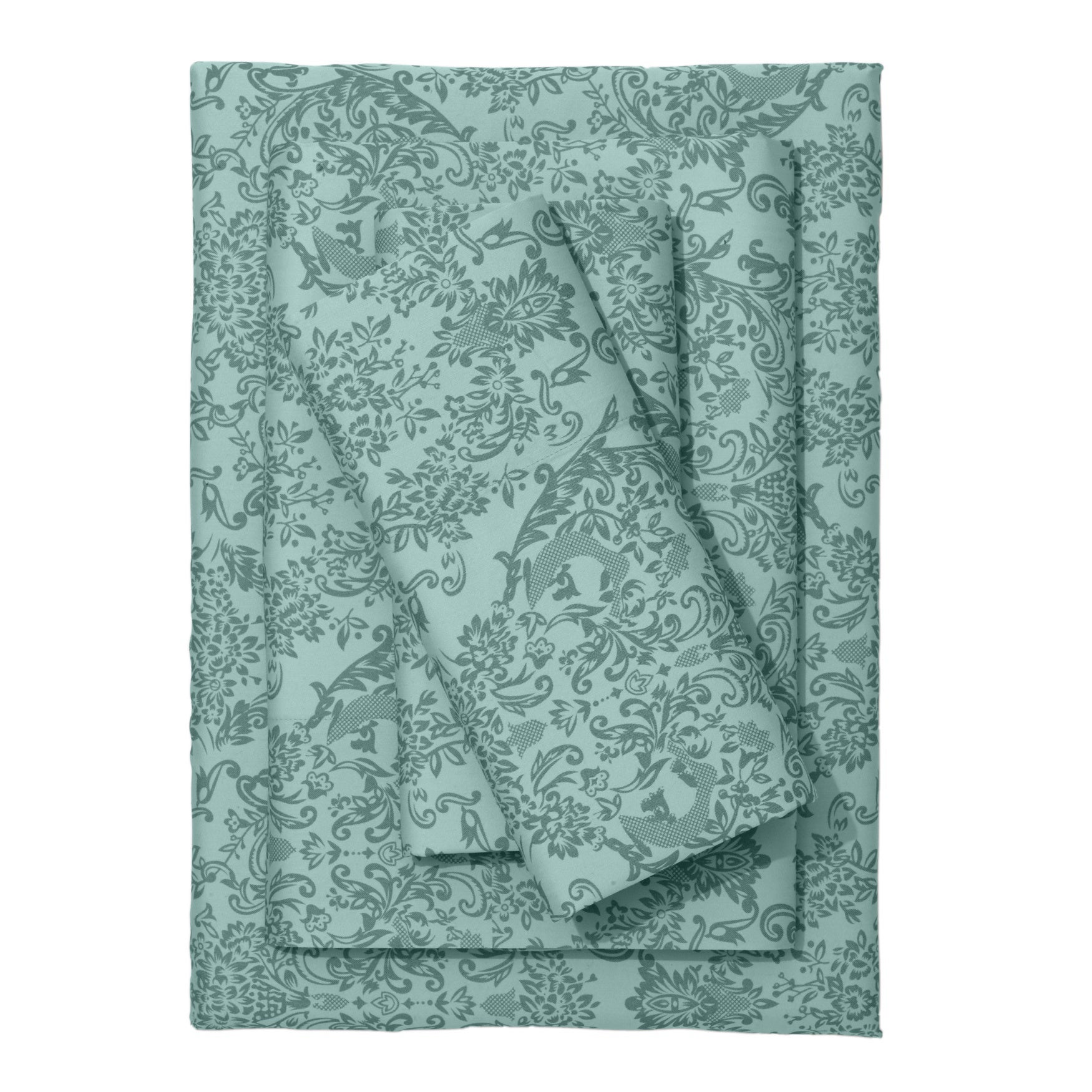 Printed Damask 6-PC. Sheet Set image number 0