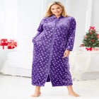 Plush Zip-Front Robe image number null