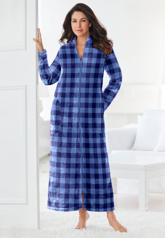 Plush Zip-Front Robe image number 3