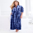 Plush Zip-Front Robe image number null