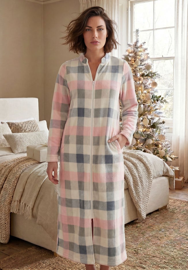 Plush Zip-Front Robe image number 5