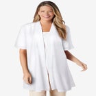 Lightweight Open Front Cardigan Sweater image number null