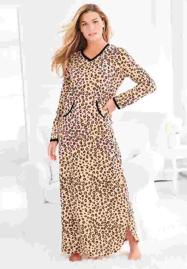 Long Printed Sleep Shirt  image number 4