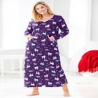 Long Printed Sleep Shirt  image number null