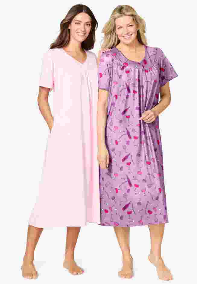 Avenue Body Three-Quarter Sleeve Pajama Set image number 0