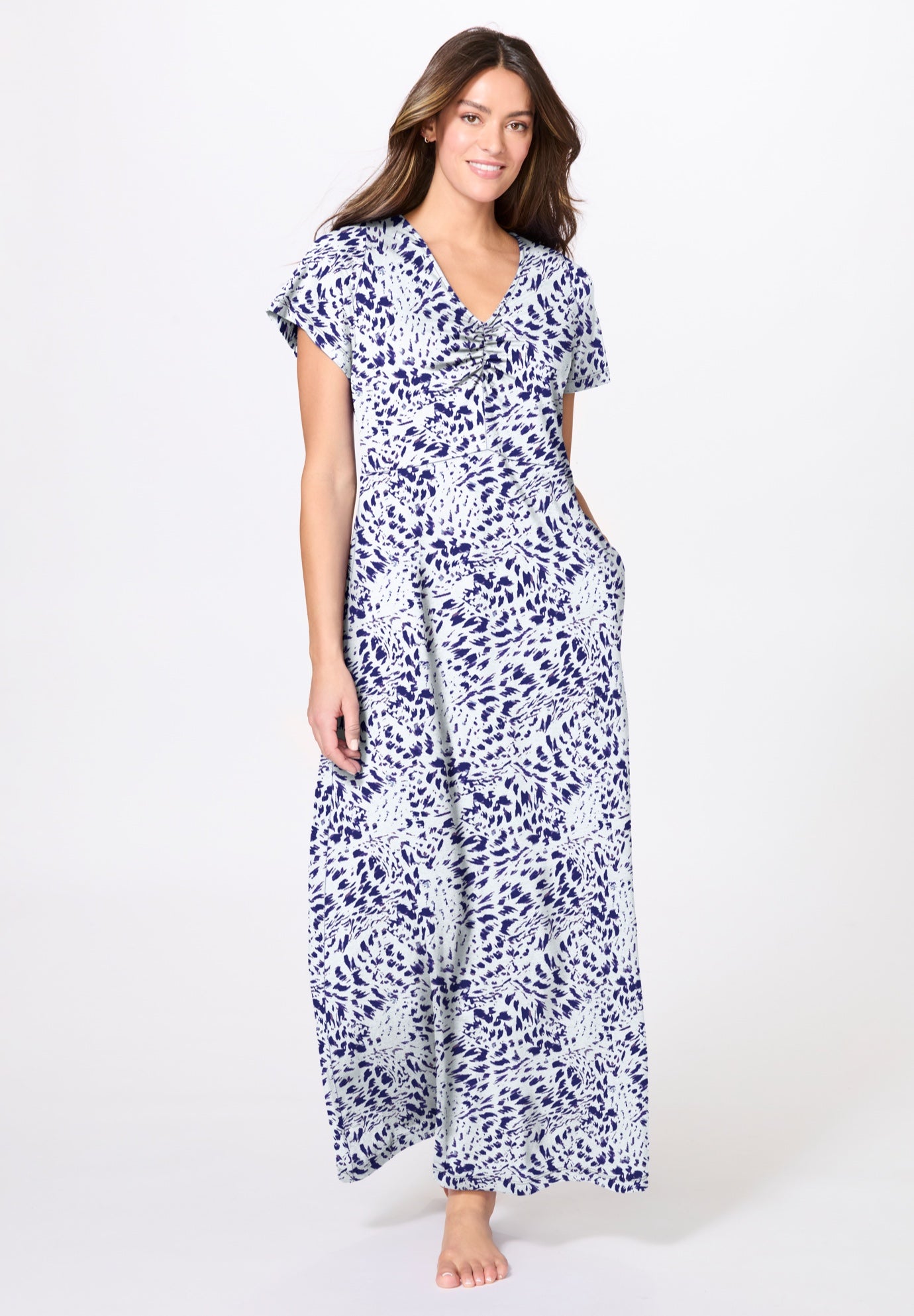 Avenue Body Ruche Maxi Gown image number 5