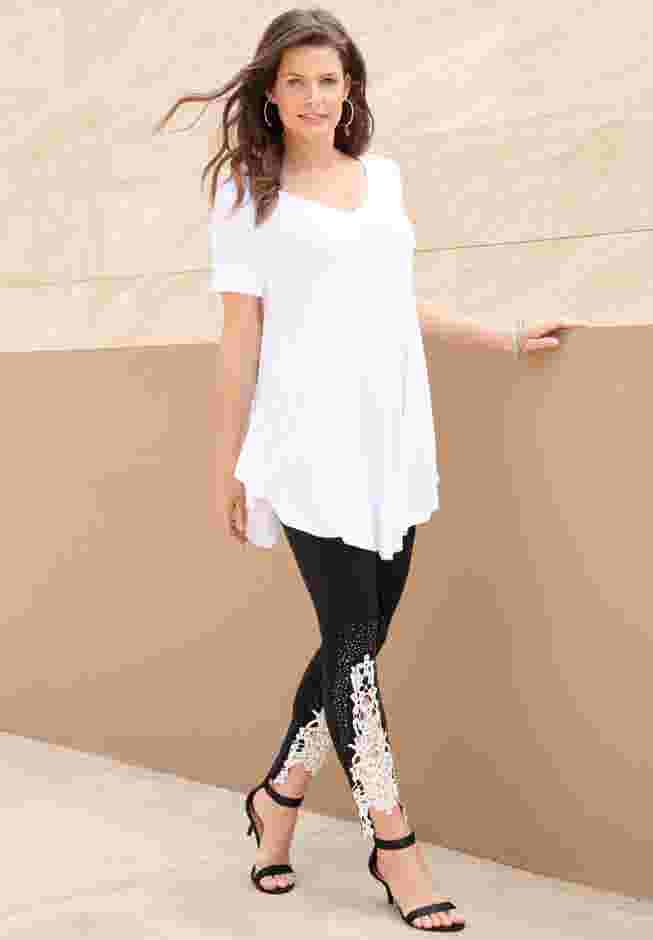 Lace-Applique Legging image number 3