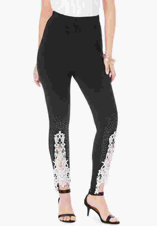Lace-Applique Legging image number 0