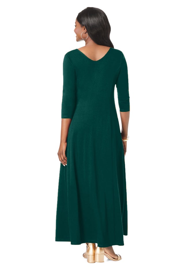 Double-V Maxi Dress image number 1