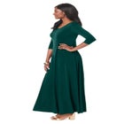Double-V Maxi Dress image number null