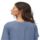 Crinkle Tie-Front Blouse image number null