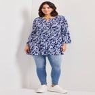 Keyhole Bell Sleeve Tunic image number 3