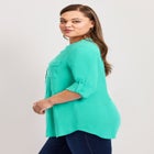 Roll Tab Pintuck Tunic image number 2
