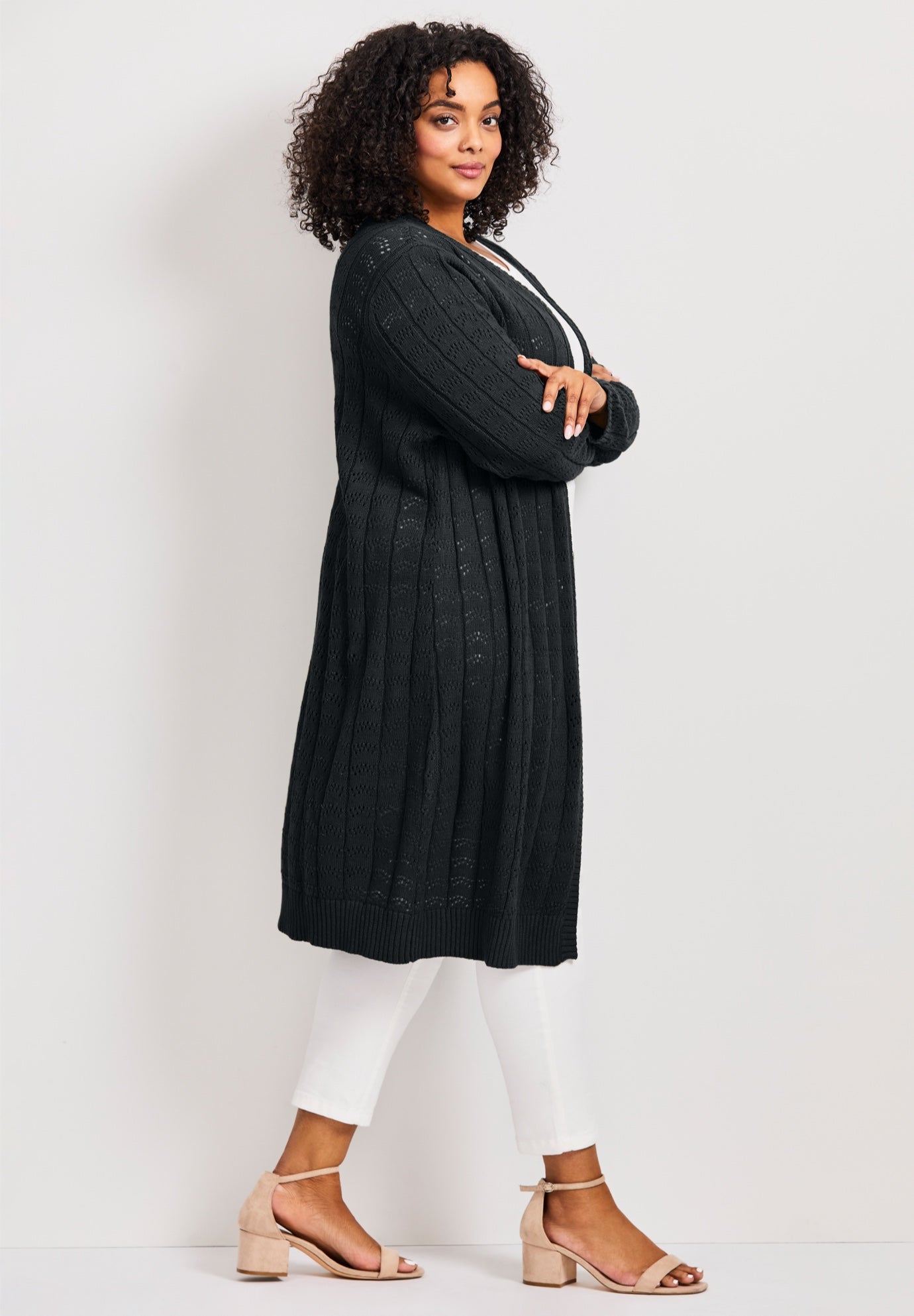 Pointelle Duster image number 2