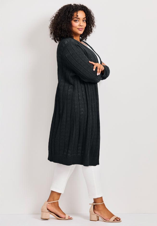 Pointelle Duster image number 2
