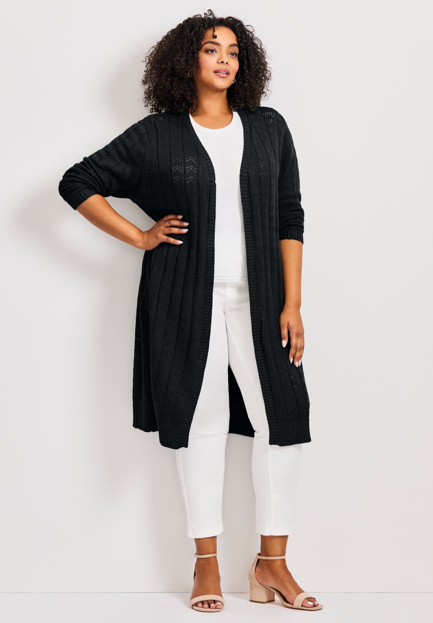 Pointelle Duster image number 0