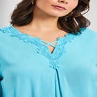 Crochet Lace Trim Top image number 3