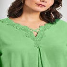 Crochet Lace Trim Top image number 3