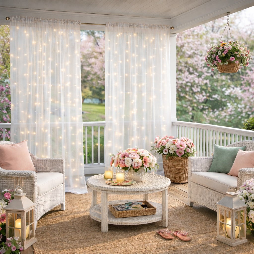 Pre-Lit Rod-Pocket Curtain Panel image number 3