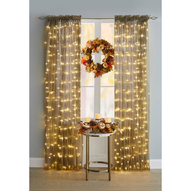 Pre-Lit Rod-Pocket Curtain Panel image number 0
