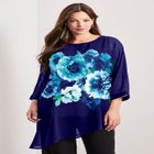 Printed Asymmetric Blouse image number 3
