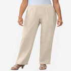 Straight Leg Linen Pant image number null