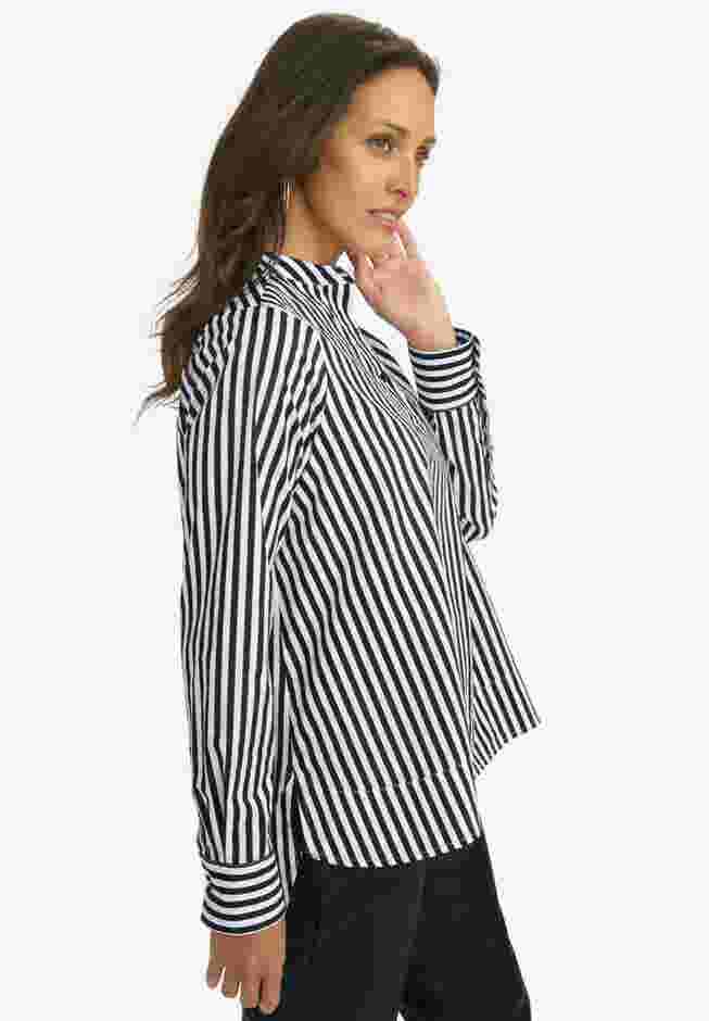 Poplin Hi-Low Henley Tunic image number 2