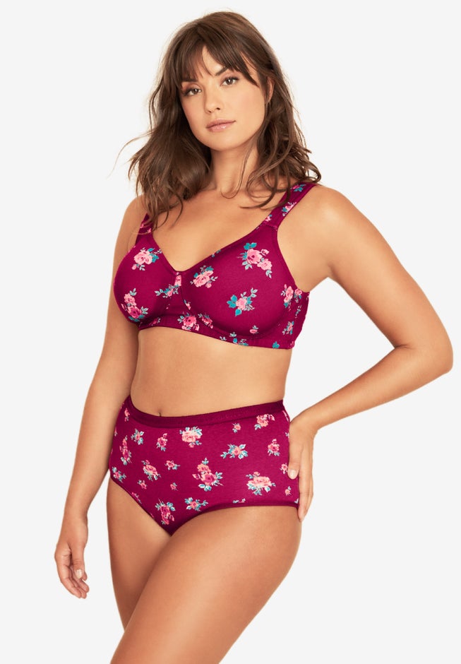 Cotton Wireless Lightly Padded T-Shirt Bra image number 2