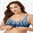 Scroll Embroidered Wireless Front-Close Bra  image number null