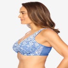 Embroidered Front-Close Underwire Bra image number null