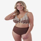 Embroidered Front-Close Underwire Bra image number null