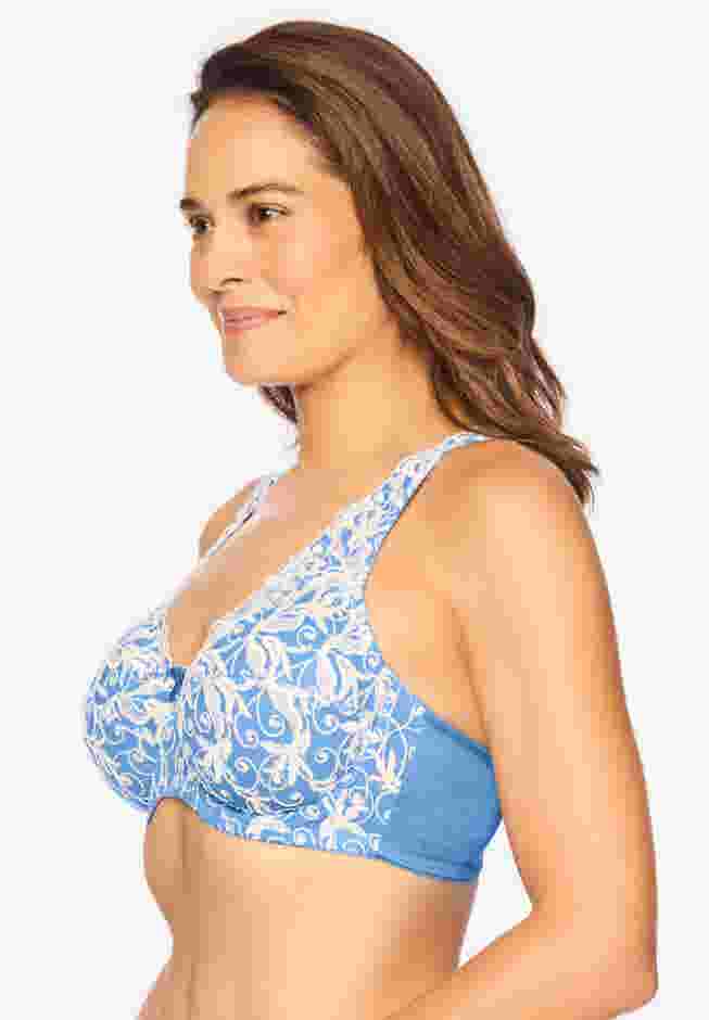 Embroidered Underwire Bra image number 2