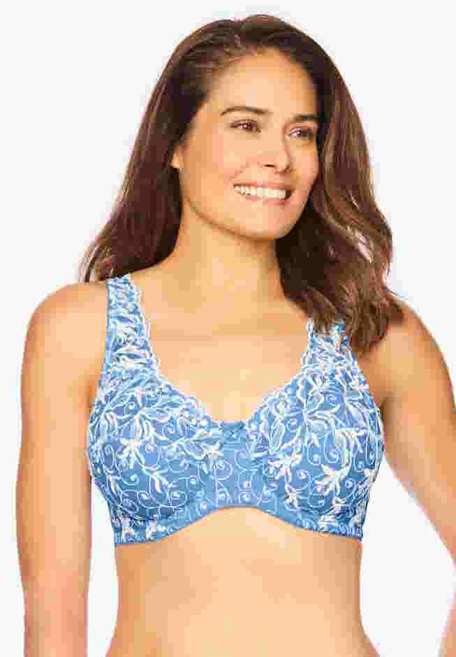 Embroidered Underwire Bra image number 0