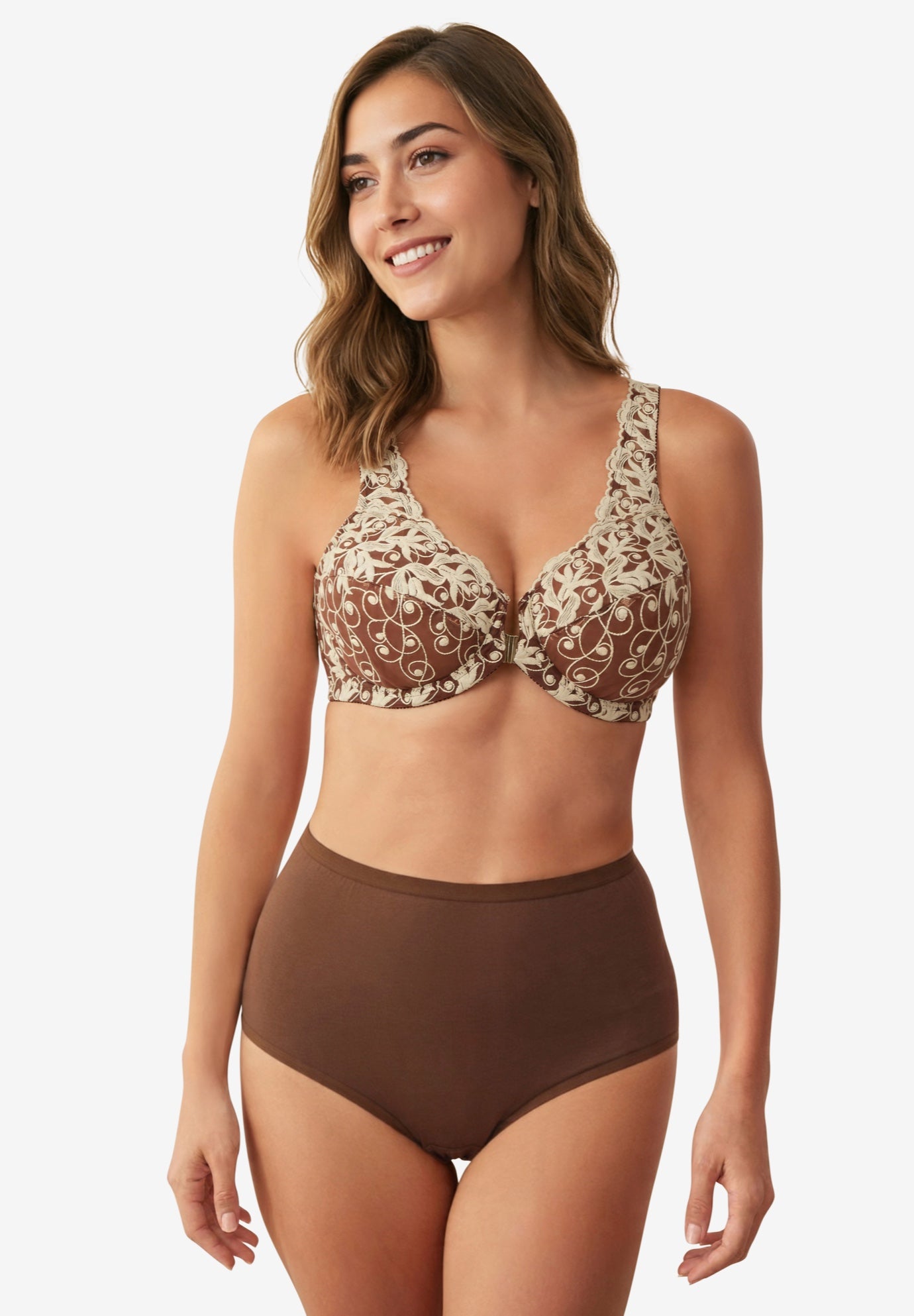 Embroidered Underwire Bra image number 0