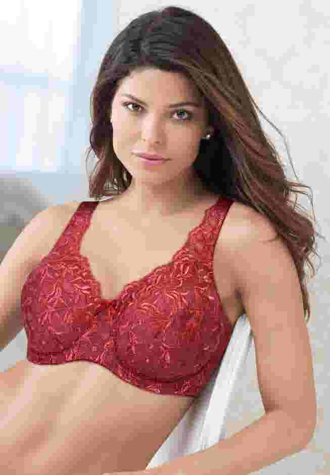 Embroidered Underwire Bra image number 2