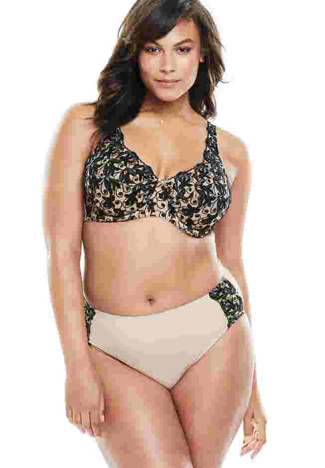 Embroidered Underwire Bra image number 3