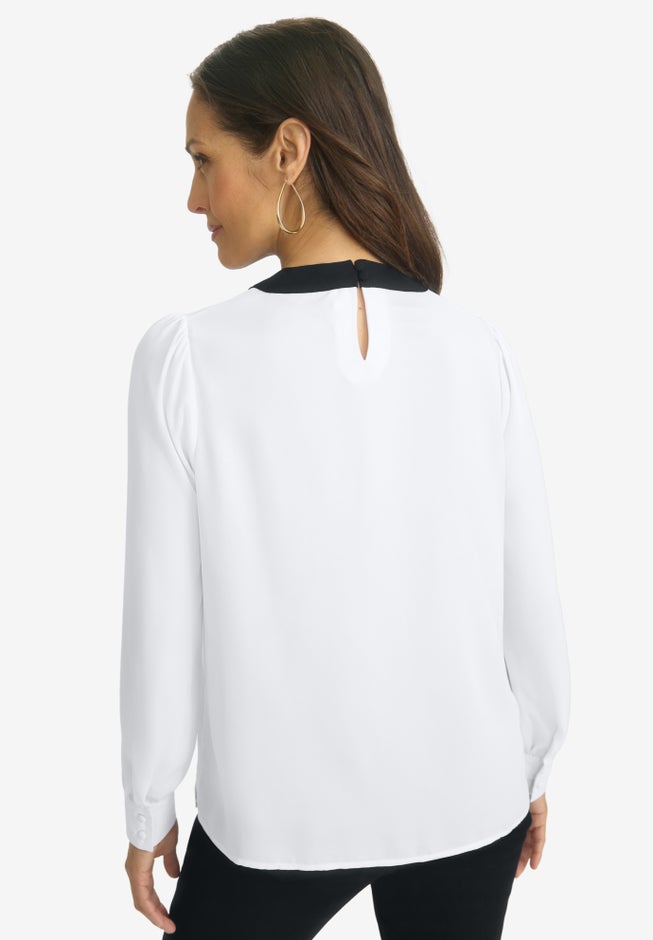 Tie-Neck Blouse image number null