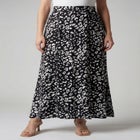 Stretch Knit Maxi Skirt image number null