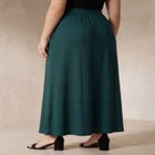Stretch Knit Maxi Skirt image number null