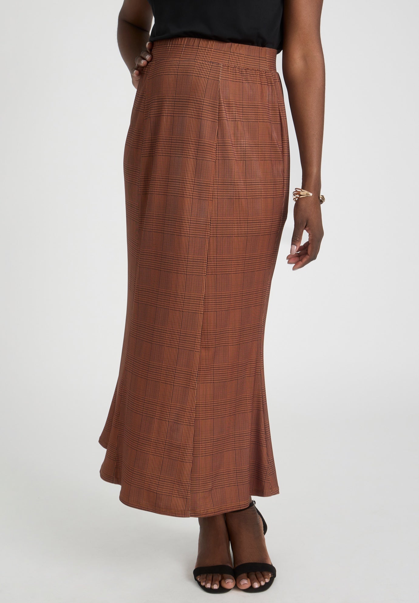 Stretch Knit Maxi Skirt image number 0