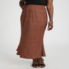 Stretch Knit Maxi Skirt image number null